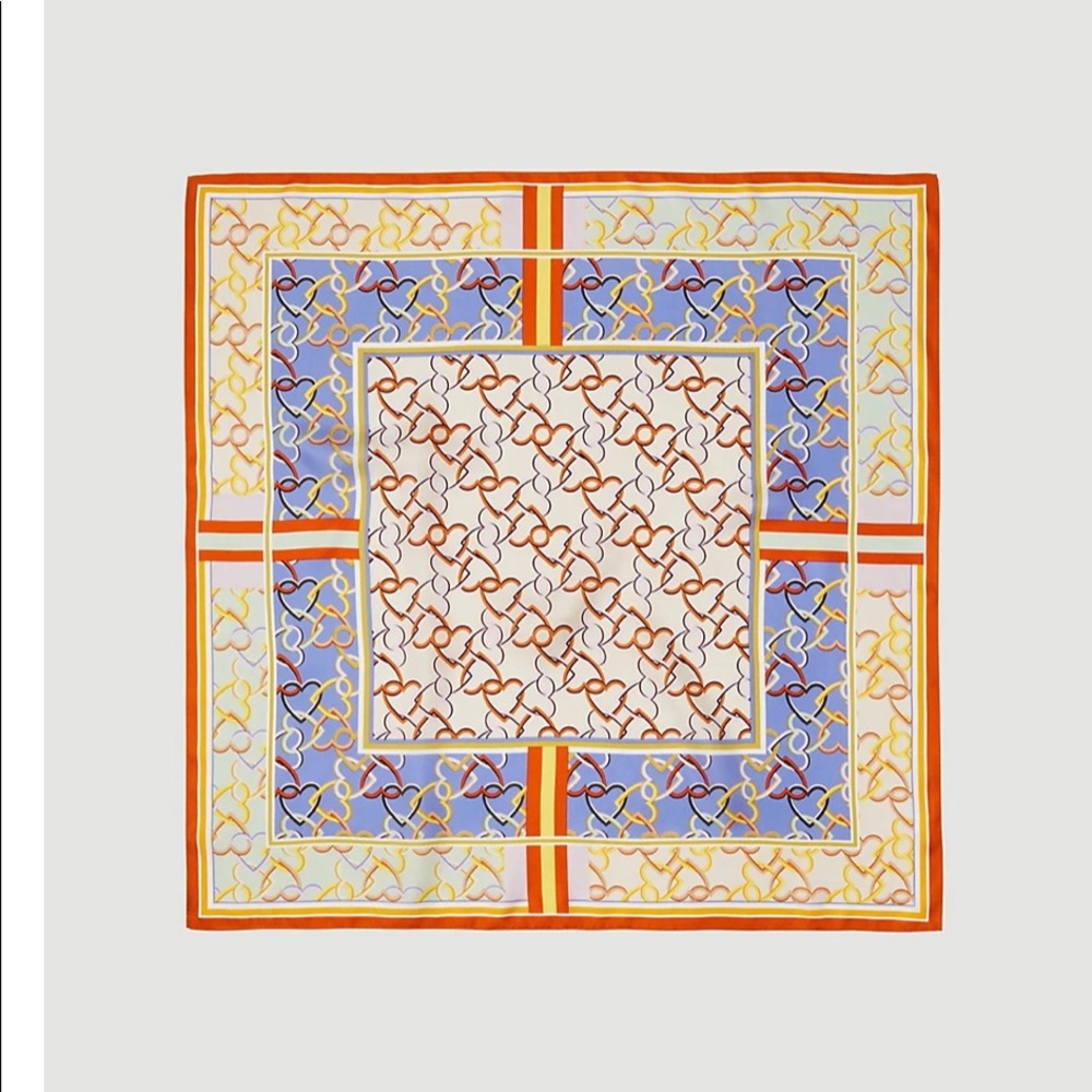 Ann Taylor Geo silk little scarf